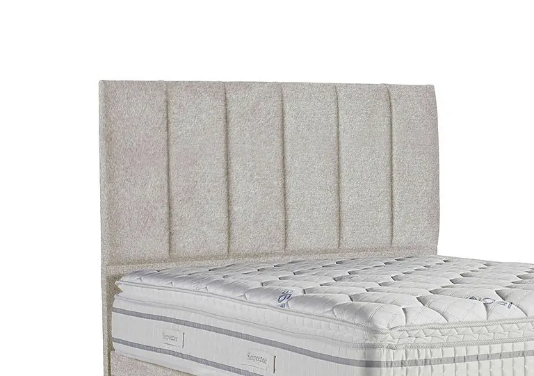 Spire Floor Standing Headboard - Double - Tweed Stone