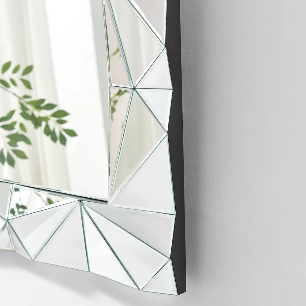 FurnitureboxUK Atlas Vintage Style Medium Rectangle 90x60cm Mirror in Clear 5