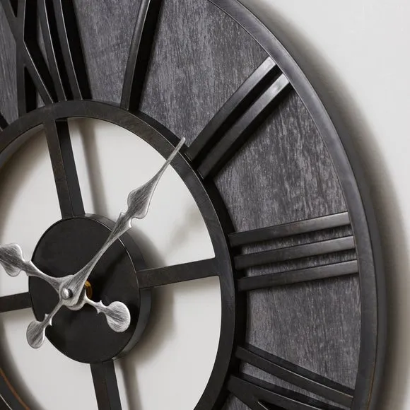 Fulton Industrial Skeleton Wall Clock 2