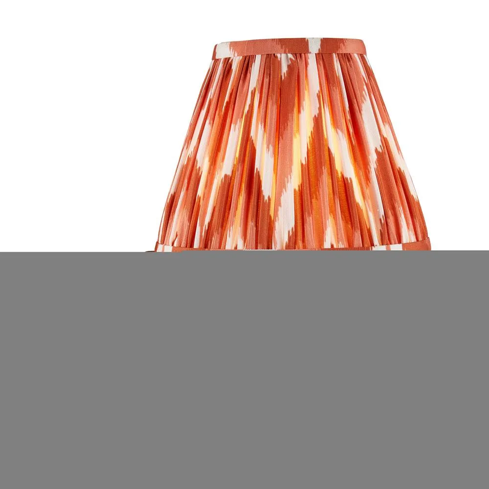 Netlighting Anvil Angle & Zigzag 16cm Wall Lamp Antique Brass Apricot Orange in Gold