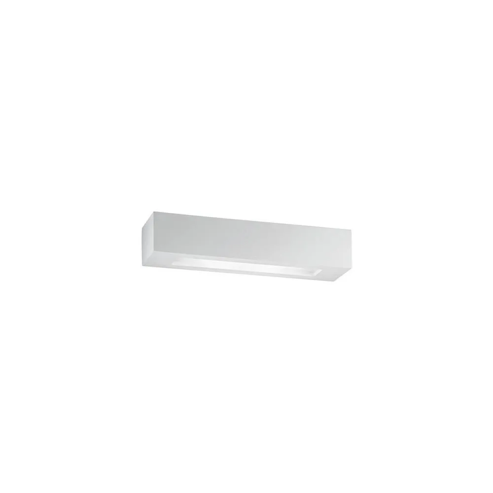 Netlighting CANDIDA 2 Light Plaster Wall Light White 36x9x7cm