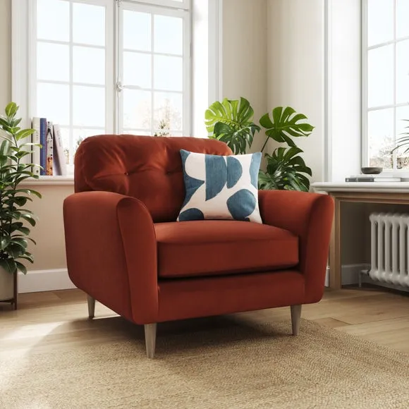 Sven Opulent Velvet Snuggle Chair 1