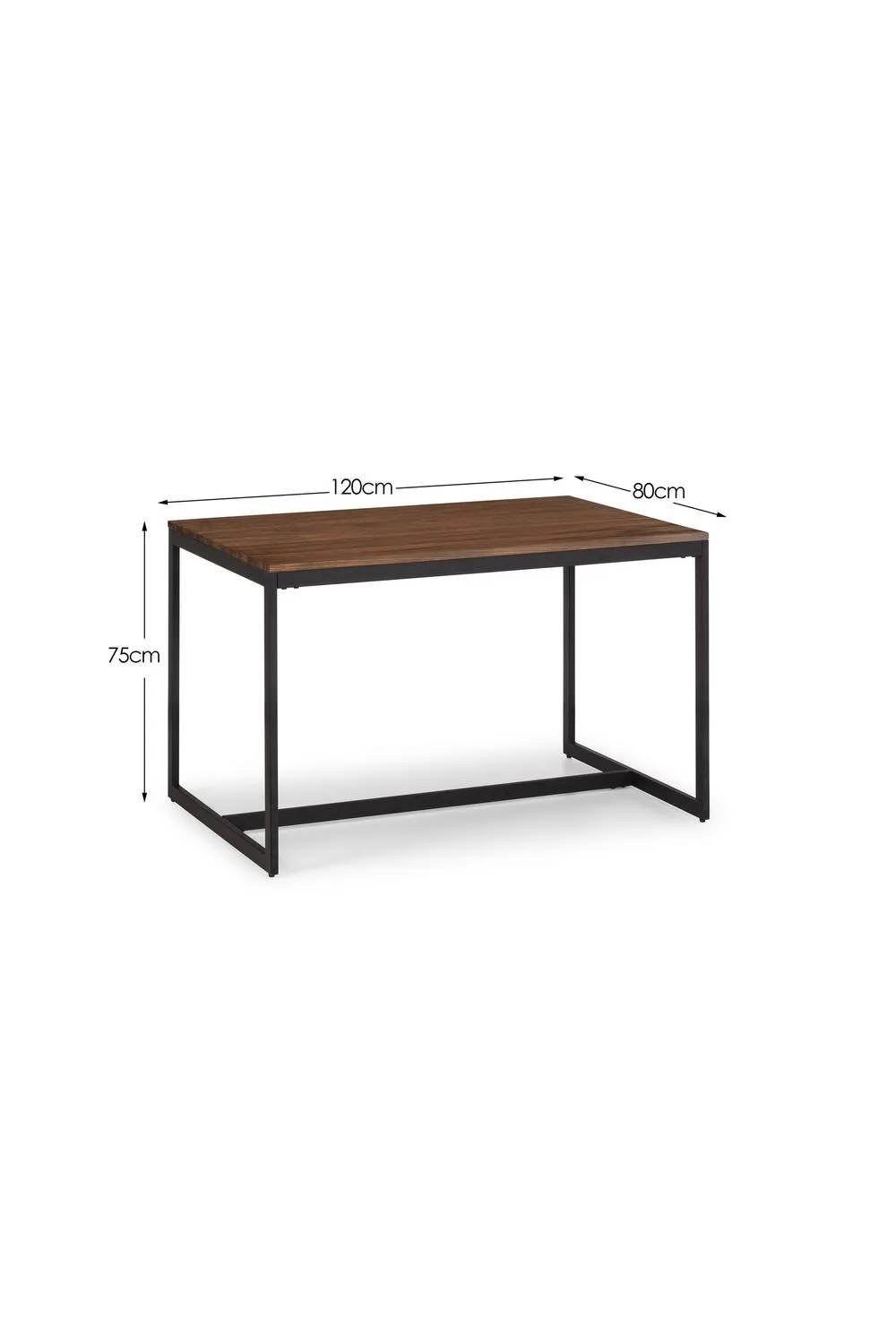 Julian Bowen Tribeca Rectangular 4-6 Seater Dining Table in Walnut 6