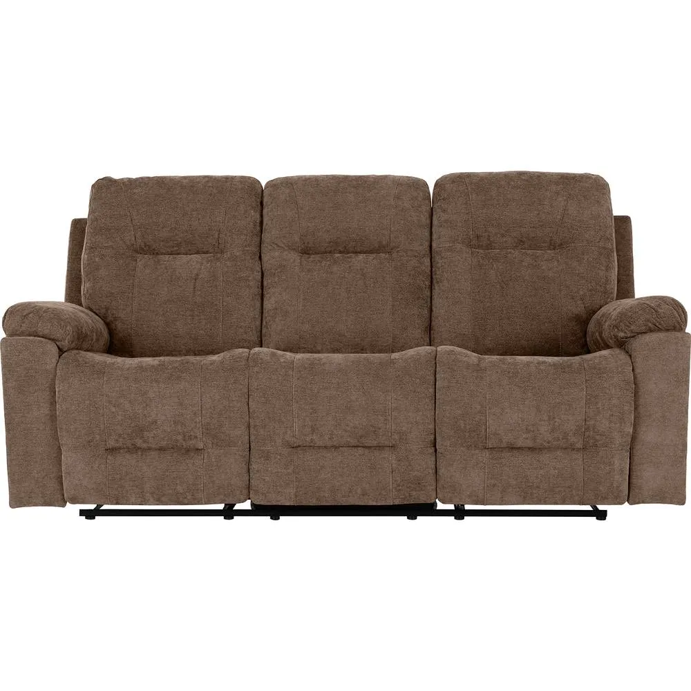 Seconique Guildford 3 Seater Recliner Sofa - Antelope Brown Fabric 3