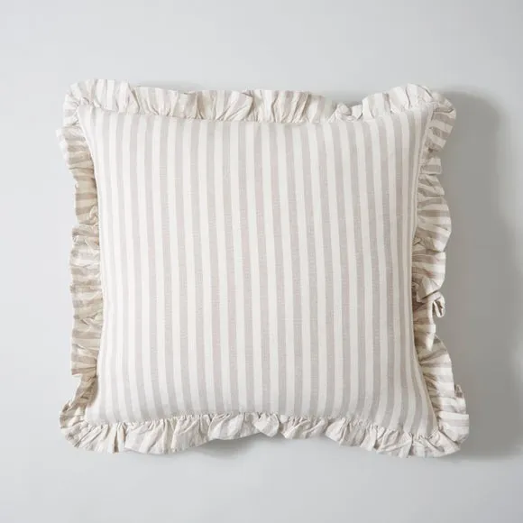 Linford Stripe Frilled Square Cushion Cover 3