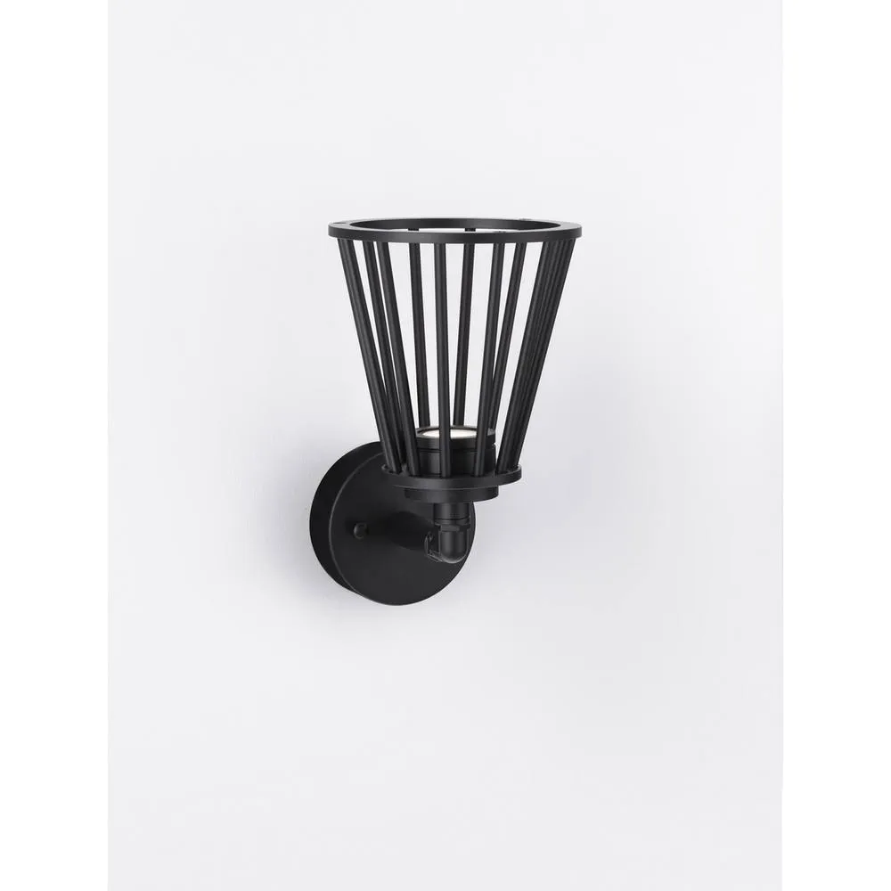 Netlighting Carina Wall Lamp Black Aluminium LED 6W 279.09 Lm 3000K IP65 3