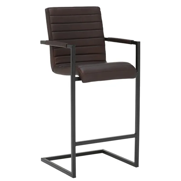 Brutus Leather Bar Stool