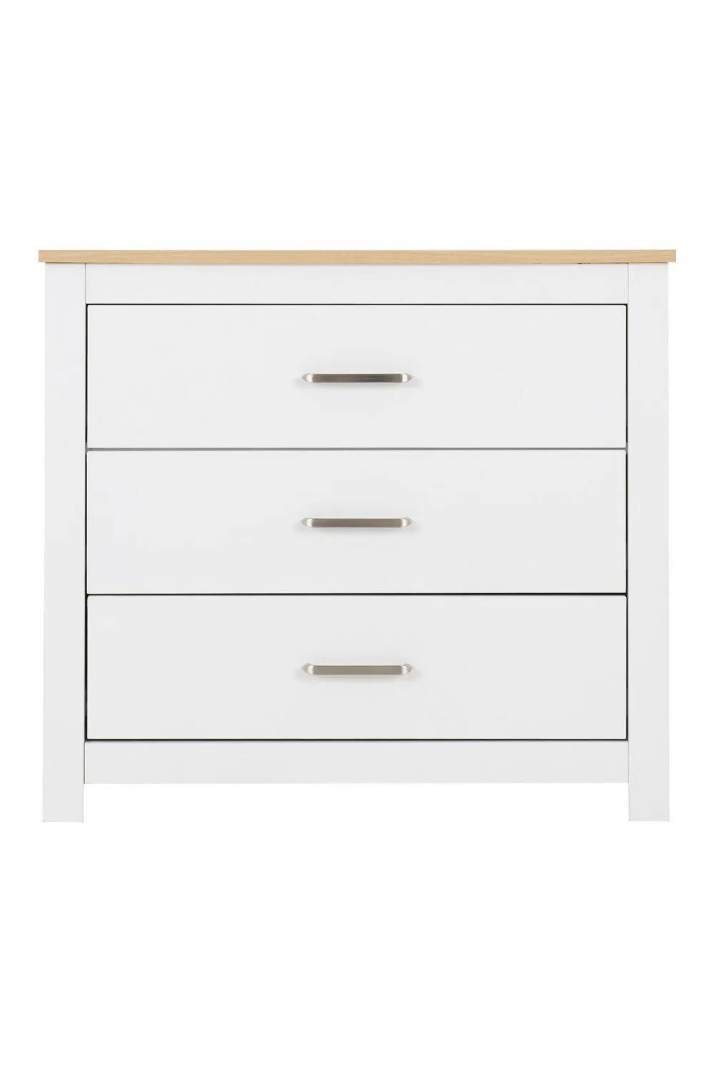 Seconique Portland 3 Drawer Chest in White 3