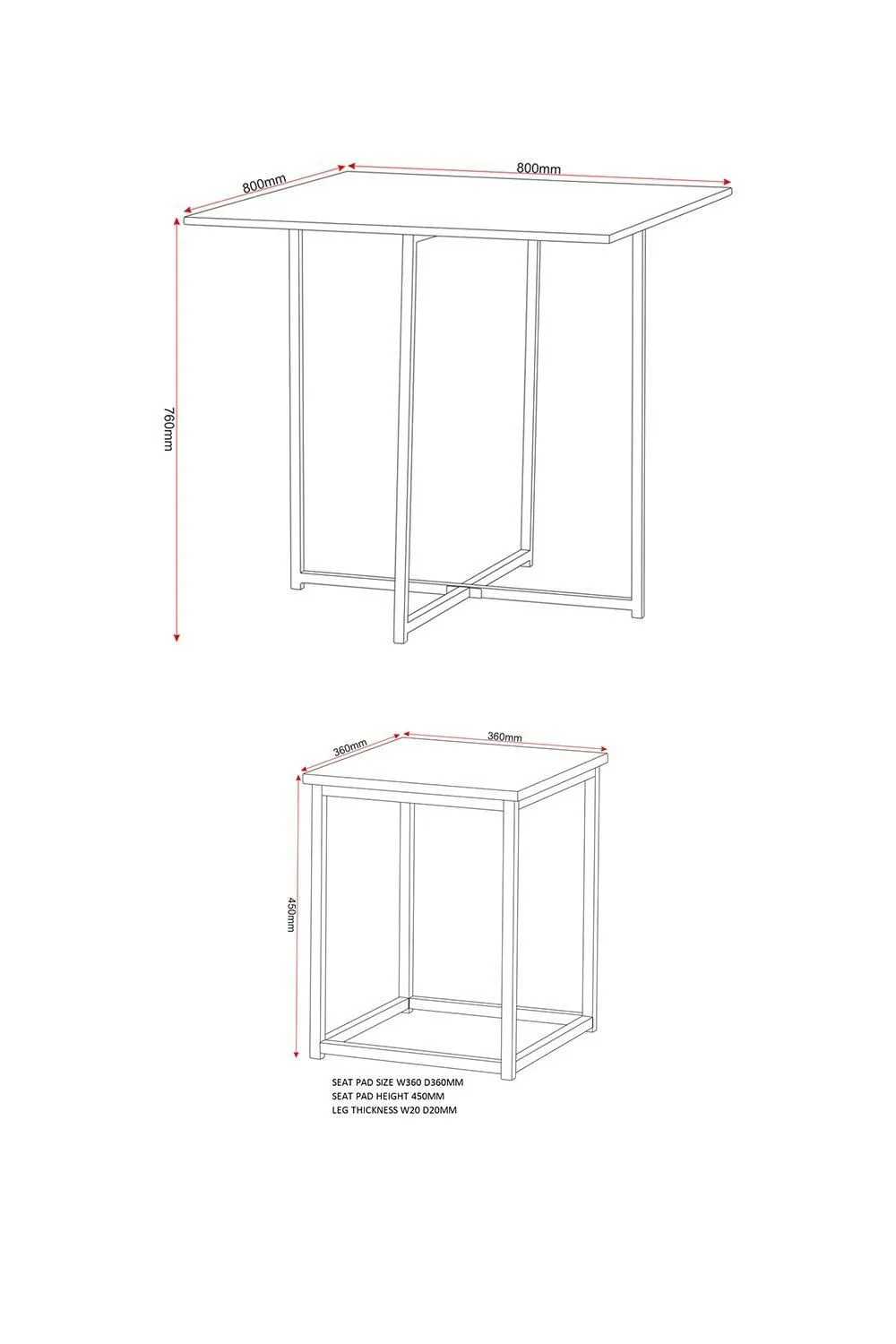 Seconique Kent 1+4 Stowaway Dining Set in Stone 6