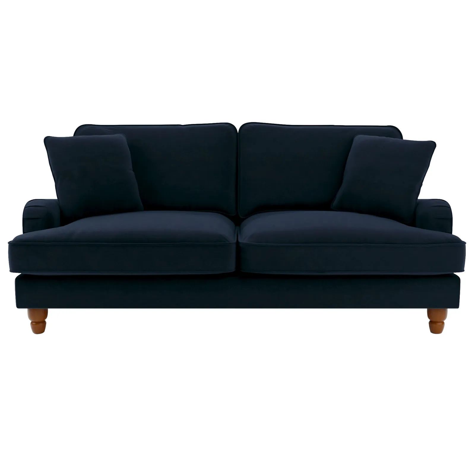 Beatrice Velvet 3 Seater Sofa Bed Navy Blue