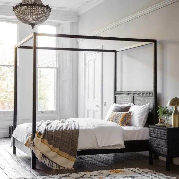 Baytown Boutique 4 Poster Canopy Bed Frame 4