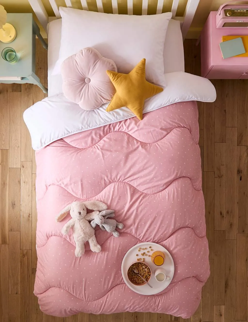 Nightlark Star 4.5 Tog Coverless Duvet Set Pink Mix
