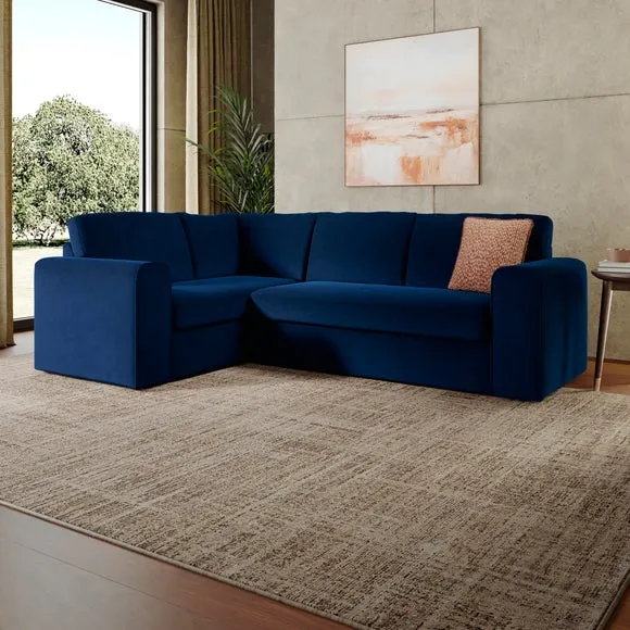 Abel Matte Velvet Corner Sofa