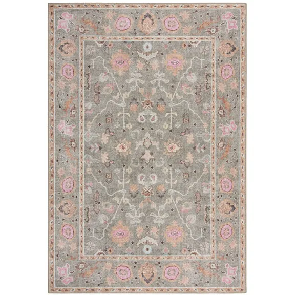 Una Floral Washable Rug 4