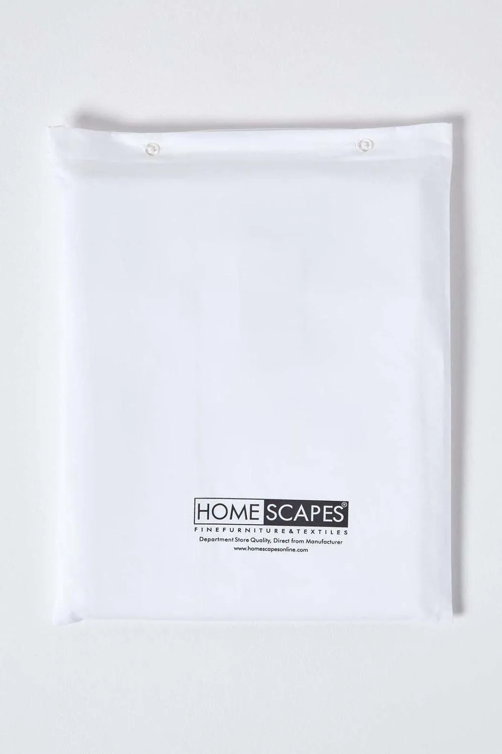 Homescapes Egyptian Cotton Duvet Cover with Pillowcase 1000 TC in White 5