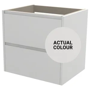 Duarti By Calypso Beaufort 600mm Full Depth 2 Drawer Wall Hung Vanity Unit - Grey Varnish