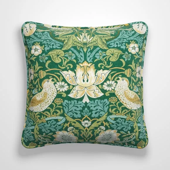 William Morris At Home Strawberry Thief Polyester Made To Order Cushion Cover 2