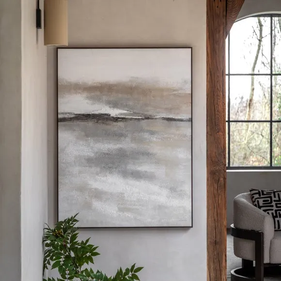 Cedar & Sage Drift Framed Canvas