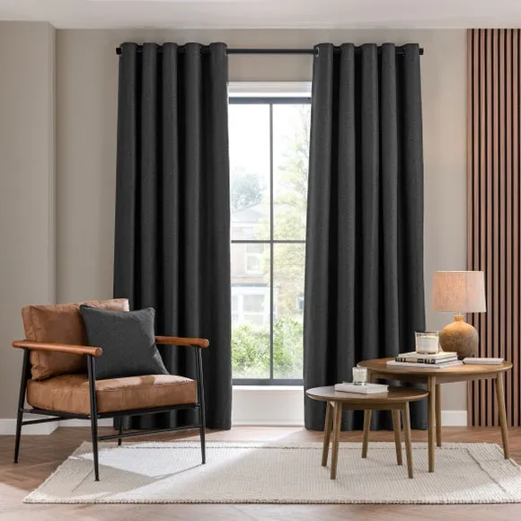 Luna Brushed Eyelet Curtains (Blackout Available) 2