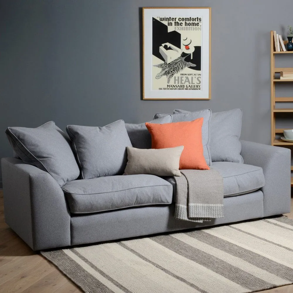 Heal's Cumulus 4 Seater Sofa Cotton Grain Black Feet 5