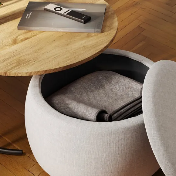 Bryant Upholstered Pouffe Coffee Table Nest 4