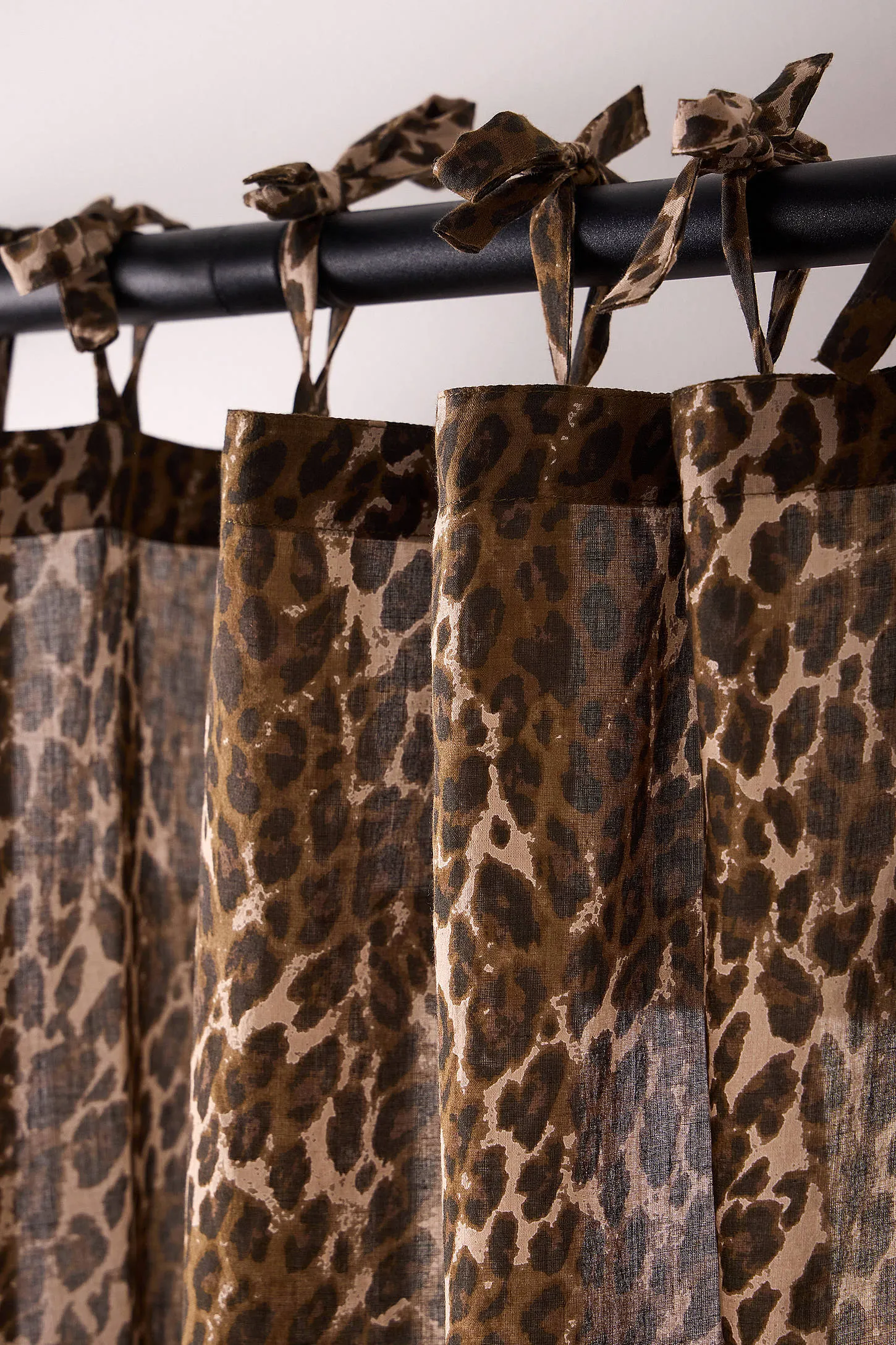 Leopard Print Curtain - Neutral 3