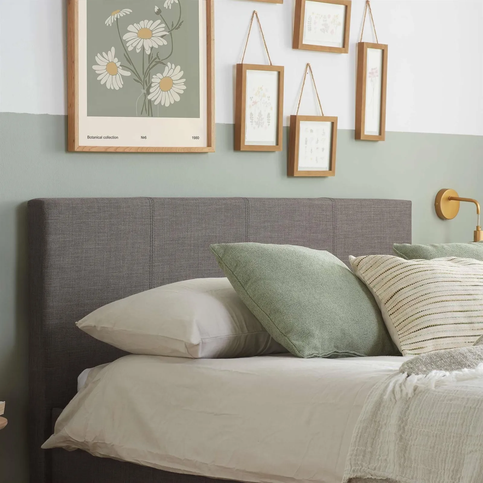 Birlea Bed Frame & Mattress Grey Fabric Sleepsoul Paris 3