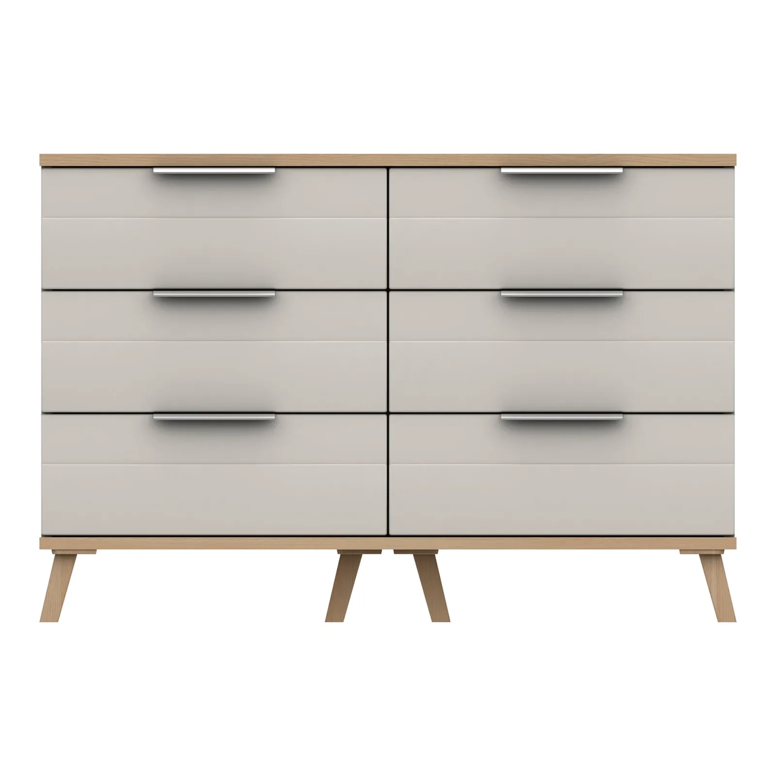 Murray 6 Drawer Wide Chest Off White