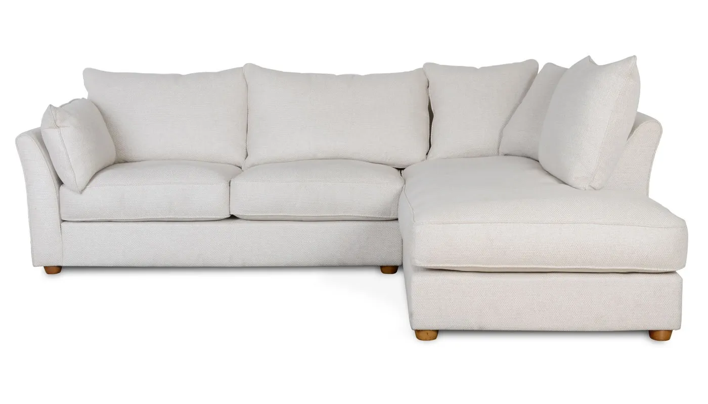 Heal's Tailor Right Hand Facing Corner Sofa Capelo Linen-Cotton Inkspot Natural Feet 1