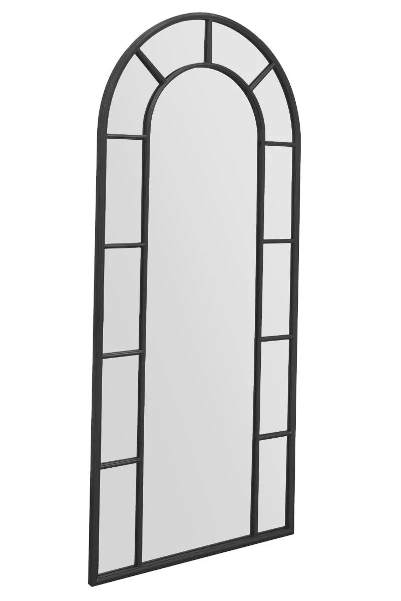 MirrorOutlet Black Framed Arched Leaner/Wall Mirror 75" X 33" (190CM X 85CM) 4