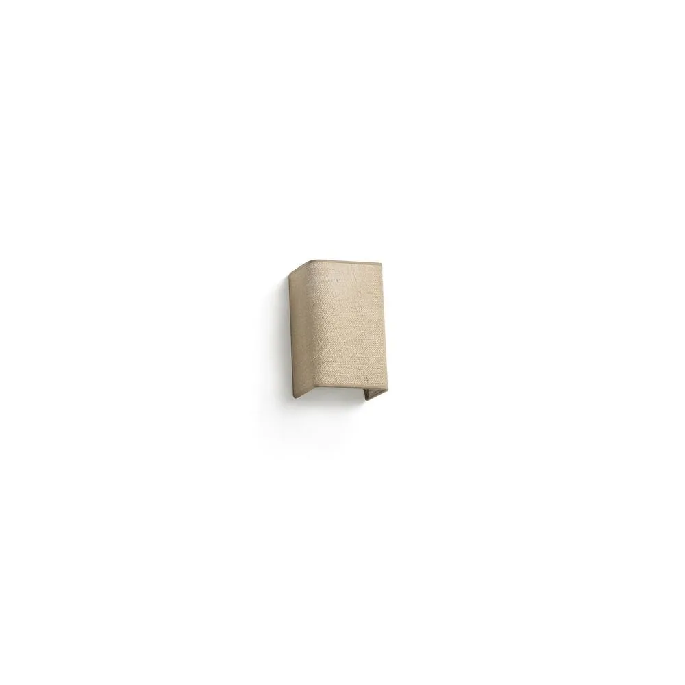 Netlighting Otton Rectangle Jute Up Down Wall Lamp Vertical in Beige