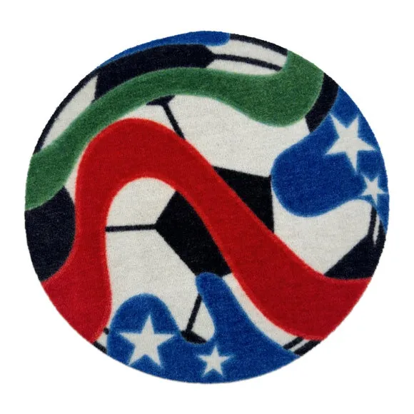 Marvel Printed Colourful Football Washable Rug 2