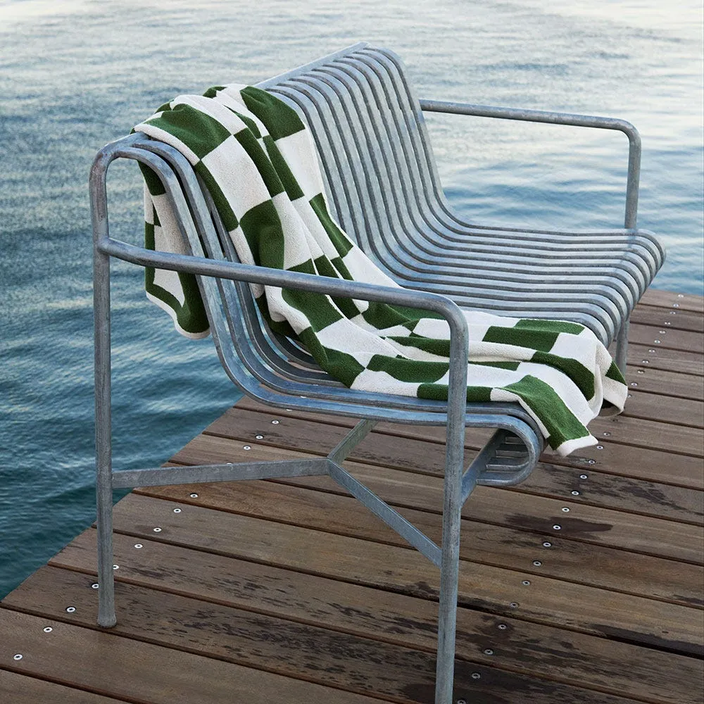 HAY Check Bath Towel Matcha 4