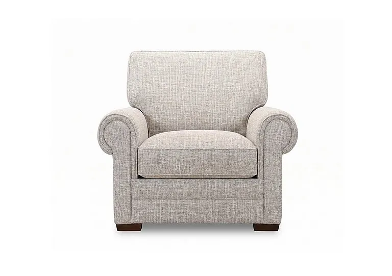 Carrick Fabric Armchair - Cream - Sofas and Armchairs