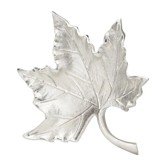 Metal Oak Leaf Bowl 2