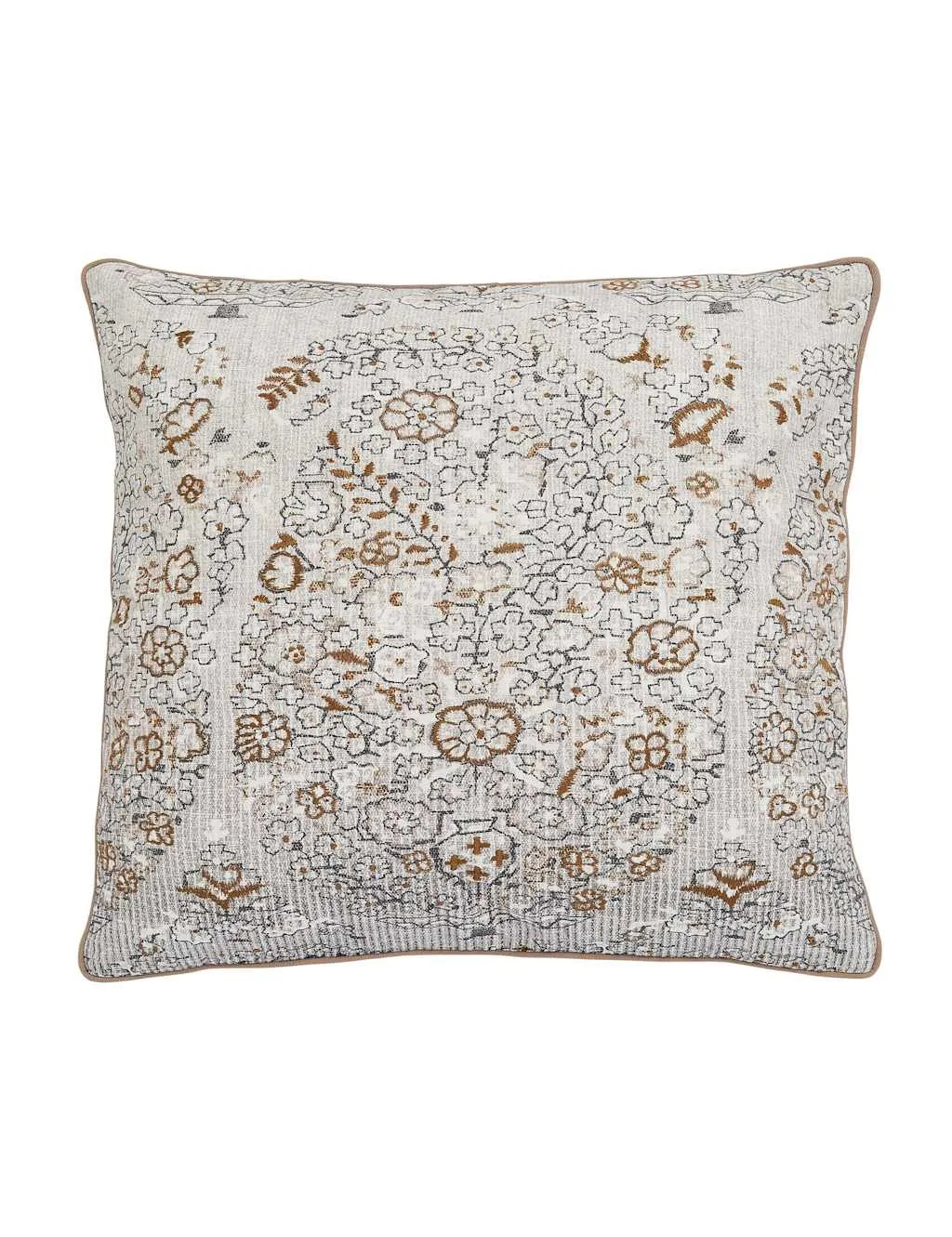 Bedeck of Belfast Alba/Maira Pure Cotton Cushion Cream Mix