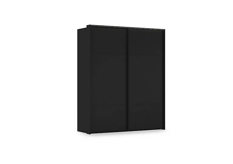 Haven 190cm 2 Door Slider Wardrobe with Décor Doors and Lights