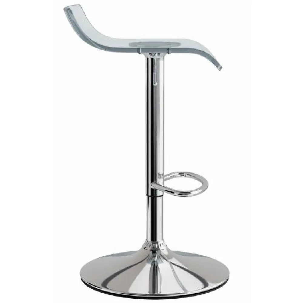 netfurniture CT3 Otto Garrison Acrylic Transparent Bar Stool in Clear 3
