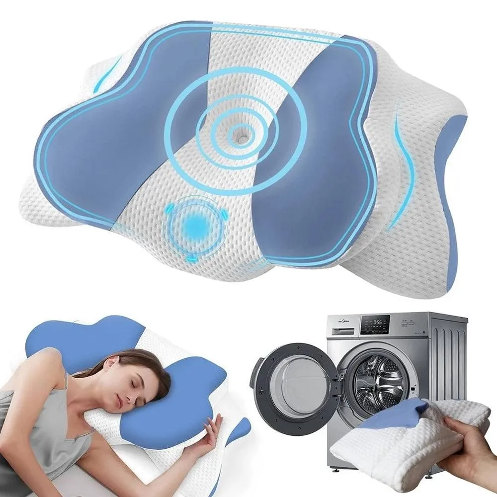 SPETLEK Ergonomic Memory Foam Pillow in White