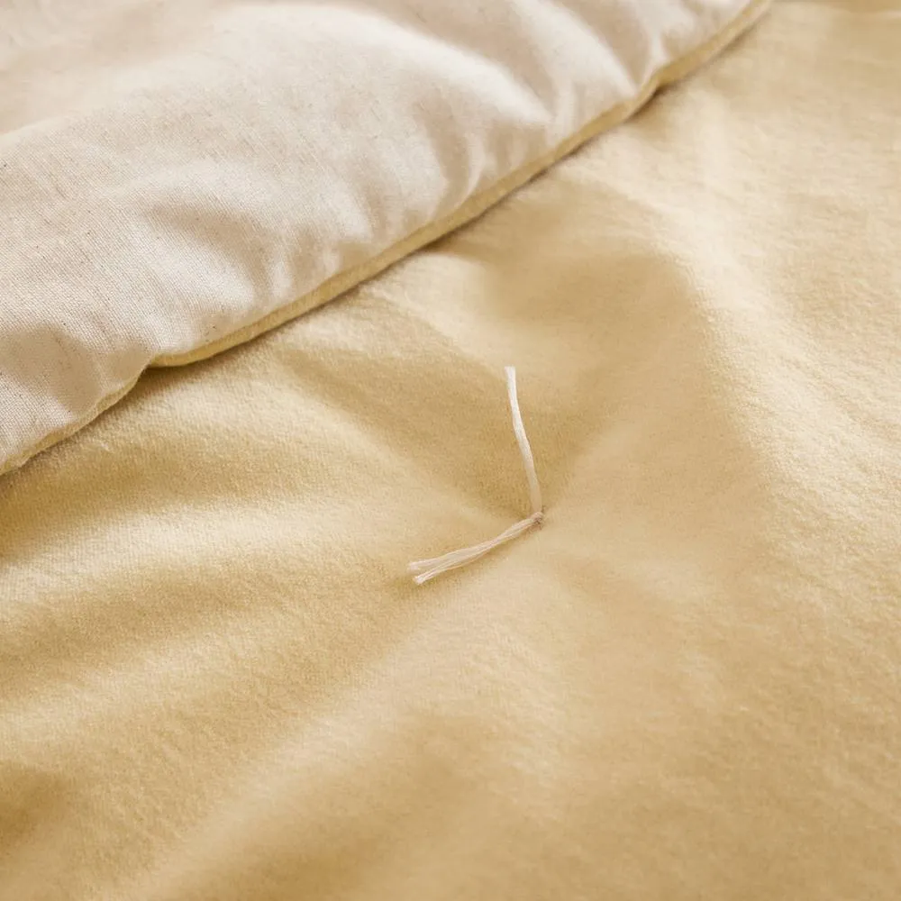 Wylder Edie 100% Cotton Velvet Bedspread in Yellow 3
