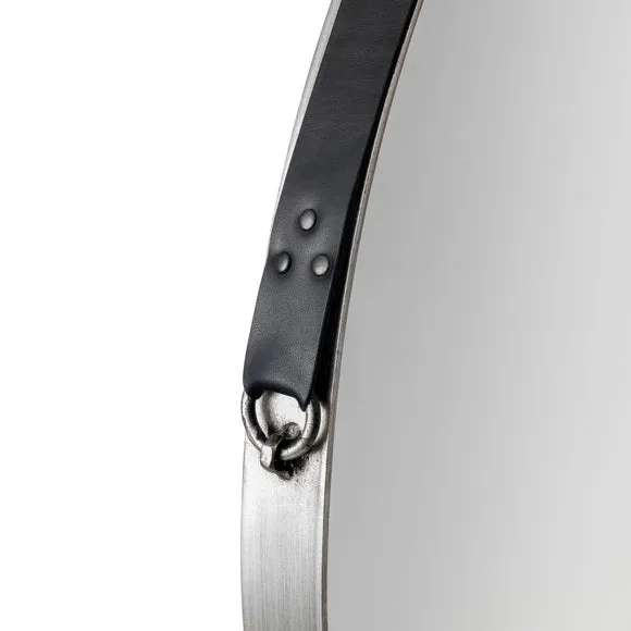 Opera Round Pewter Wall Mirror 2