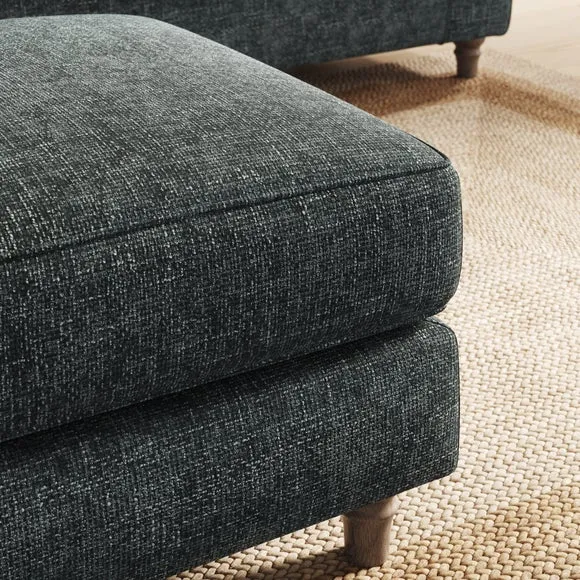 Flori Chunky Chenille Footstool 5