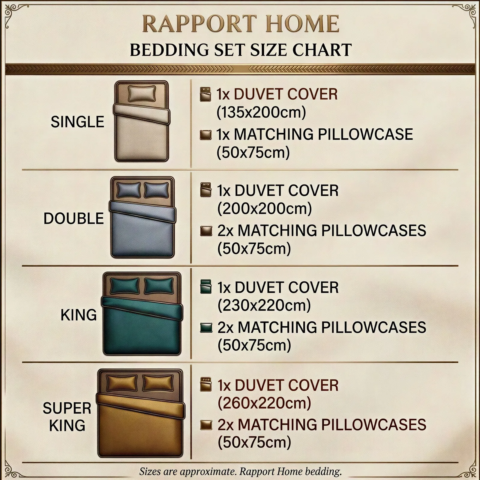 Rapport Home Mayfair Polycotton Duvet Cover Set With Pillowcase in Light Brown 2