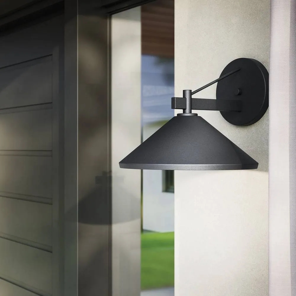 Netlighting Ripley Medium Wall Lantern Black IP44 5