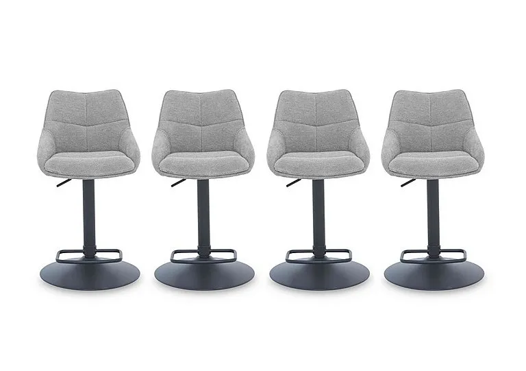 Kiara Set of 4 Swivel Bar Stools - Taupe