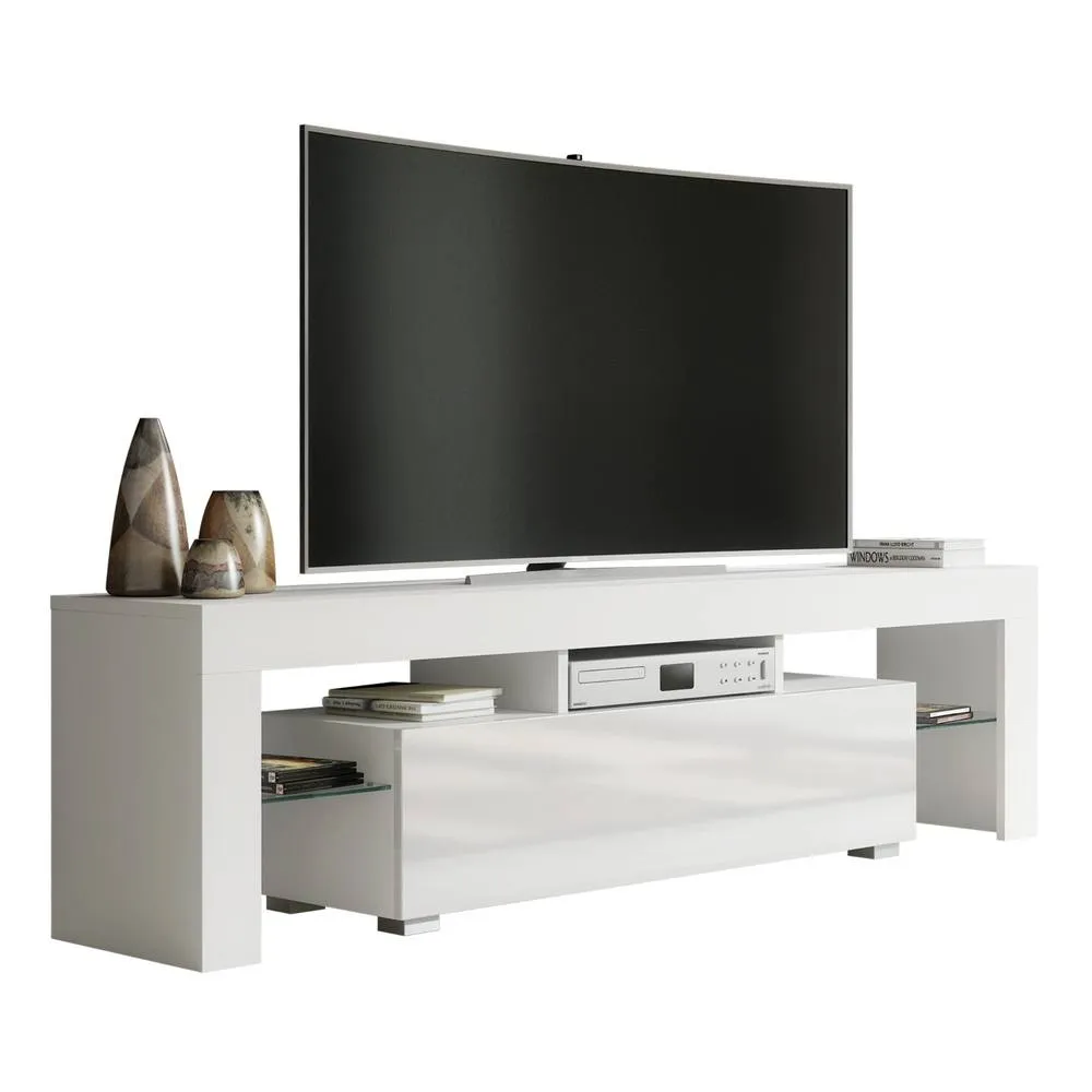Creative Furniture Aria TV Unit 160cm - White with Gloss Doors 3