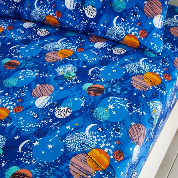 Set of 2 Cosmic Space Fitted Bed Sheets