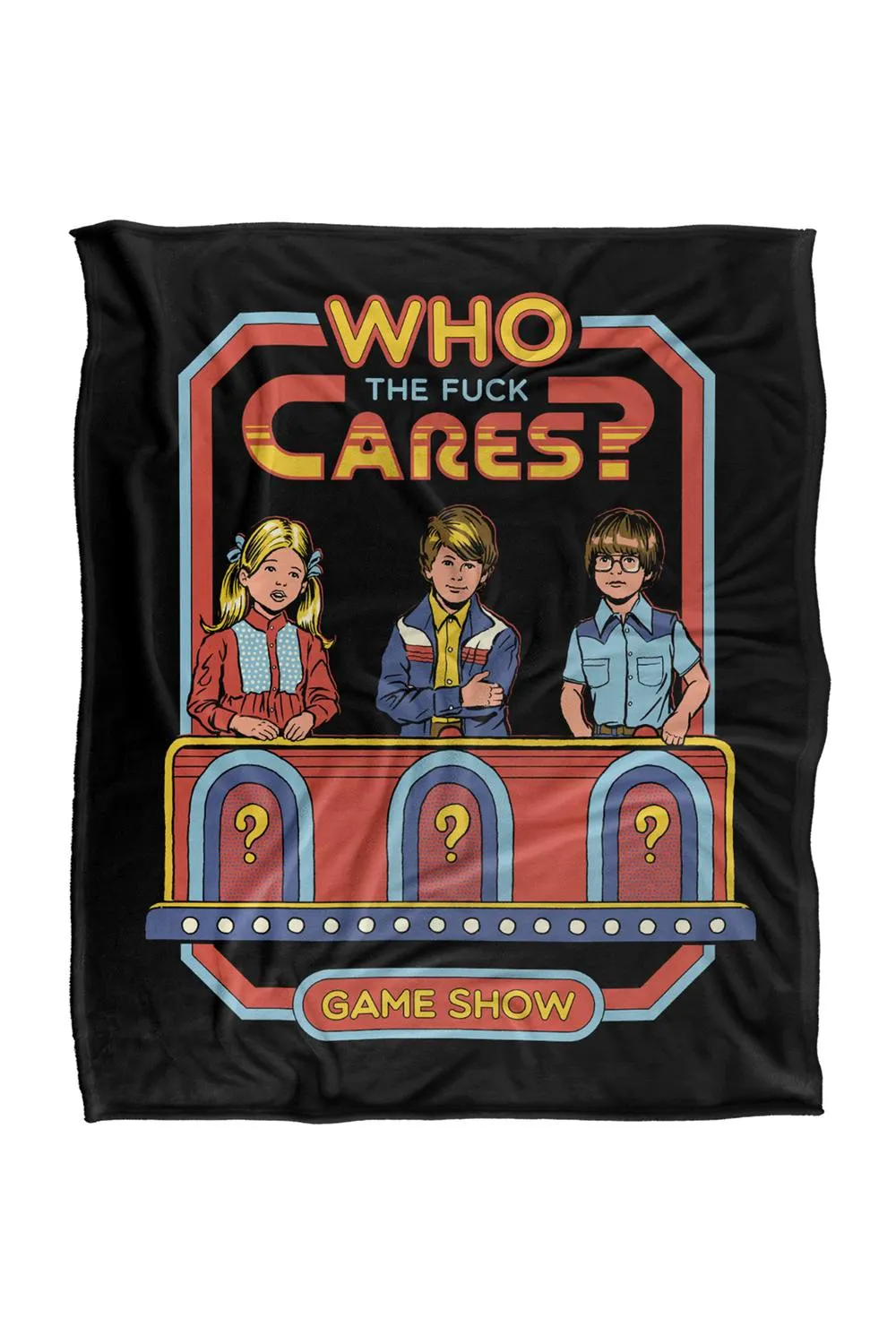 Steven Rhodes Who Cares Silky Touch Super Soft Throw Blanket