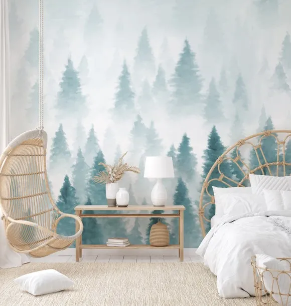 Pine Forest Wall Mural 2