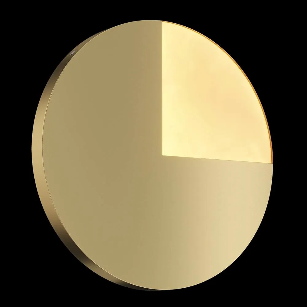 Netlighting Jupiter Modern Integrated LED Wall Lamp Brass 3000K in Gold 2